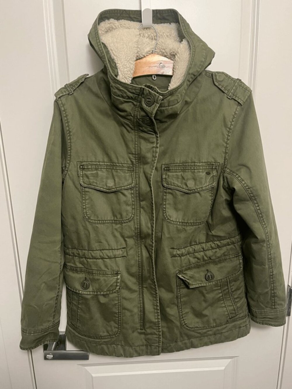 American Eagle Outfitters Olive Women's Jacket in size M